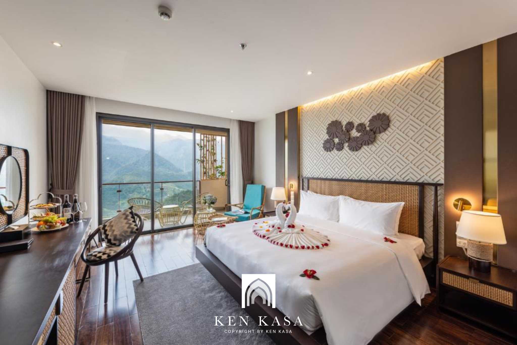 Mẫu phòng ngủ khách sạn hiện đại KK sapa hotel 